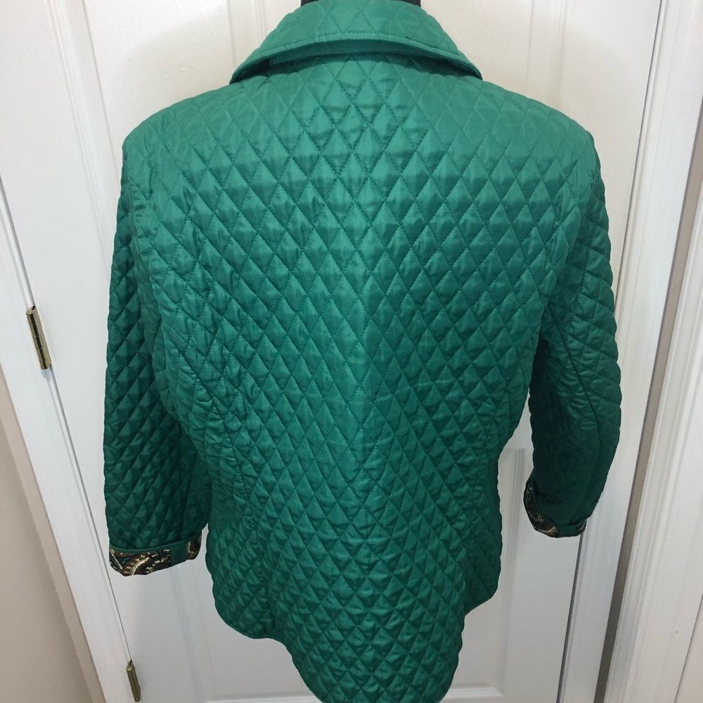 Briggs New York green lined snap front jacket - Picture 8 of 11